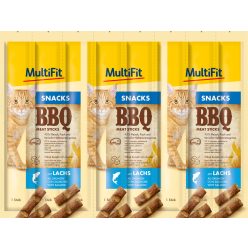 MultiFit BBQ Meat Sticks macska jutalomfalat lazac 40g 8db