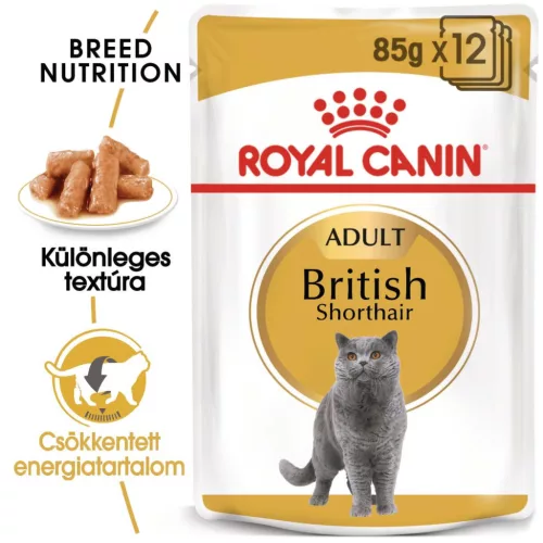Royal Canin Feline Breed Nutrition Brit rövidszőrű adult macska tasak 12x85g
