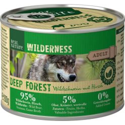   Real Nature Wilderness kutya konzerv adult Deep Forest vaddisznó&szarvas 6x200g