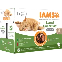   IAMS Advanced Nutrition macska tasak MP Land in gravy szószban 12x85g