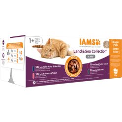   IAMS Advanced Nutrition macska tasak MP Land&Sea in jelly 48x85g