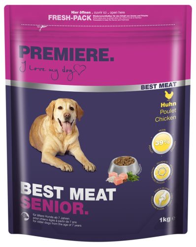 Premiere Best Meat száraz kutyaeledel senior csirke 1kg