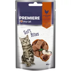 Premiere Soft Bites macska jutalomfalat csirkemáj&alma 40g