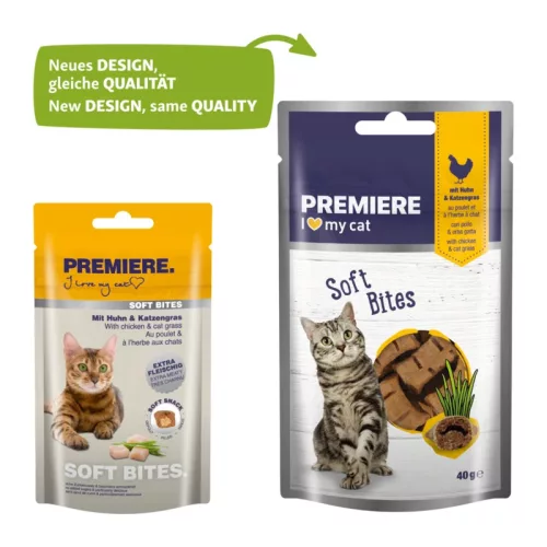 Premiere Soft Bites macska jutalomfalat csirke&macskamenta 40g