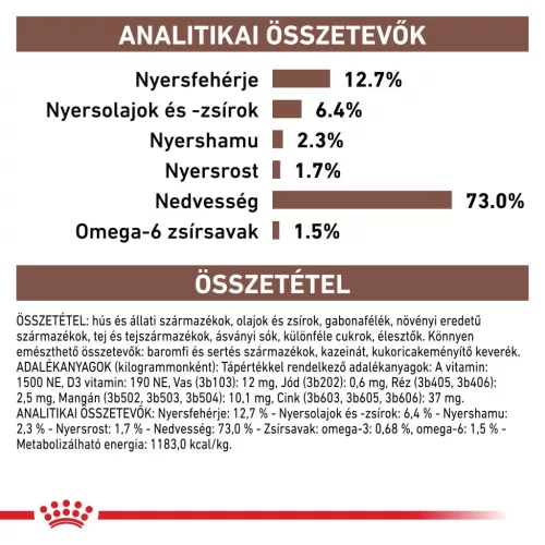 Royal Canin Veterinary Gastrointestinal Recovery Mousse felépülést segítő macskáknak és kutyákank nedves eledel konzerv 12x200g