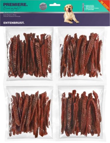 Premiere kutya jutalomfalat kacsamell csíkok 4x250g