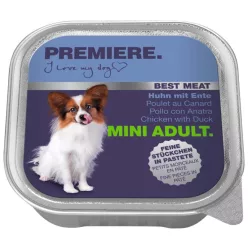 Premiere Best Meat kutya tálka adult csirke&kacsa 16x100g