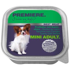 Premiere Best Meat kutya tálka adult pulyka&nyúl 16x100g