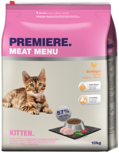 Premiere száraz macskaeledel kitten szárnyas 10kg