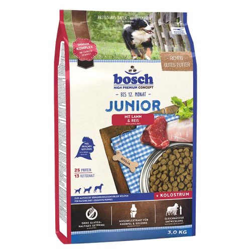BOSCH száraz kutyaeledel junior bárány&rizs 3kg