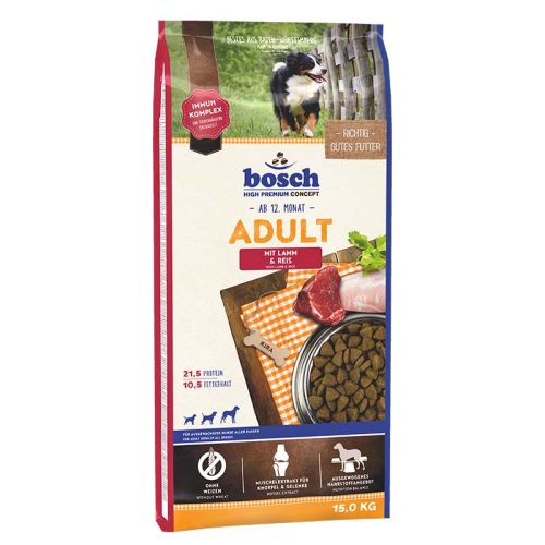 BOSCH száraz kutyaeledel adult bárány&rizs 15kg