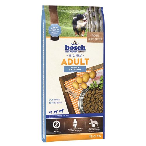 BOSCH száraz kutyaeledel adult hal&burgonya 15kg