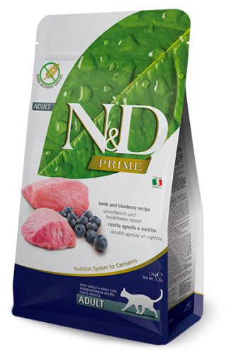 N&D Prime  bárány&áfonya adult száraz macskaeledel 300g