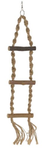 AniOne madárlétra kötélből 3 fokos 40 cm