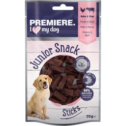 Premiere Junior Sticks kutya jutalomfalat csirke&marha 70g