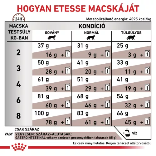 Royal Canin Veterinary Gastrointestinal emésztőszervi betegség száraz macskaeledel  4kg