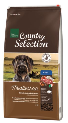 REAL NATURE Country Mediterran kutya szárazeledel adult bivaly&marha 12kg
