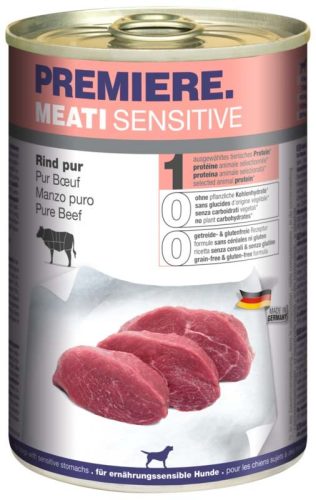 Premiere Meati Sensitive kutya konzerv adult marha 6x400g
