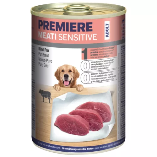 Premiere Meati Sensitive kutya konzerv adult marha 6x400g