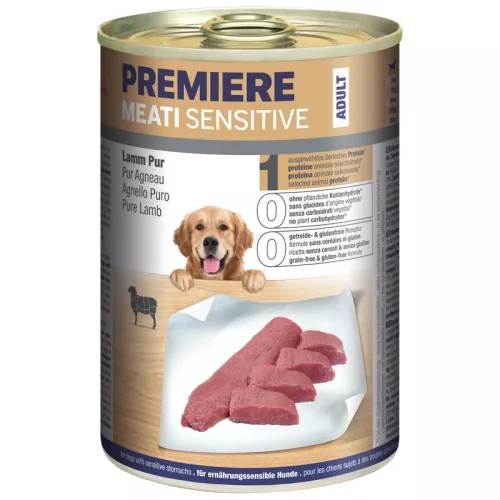 Premiere Meati Sensitive kutya konzerv adult bárány 6x400g