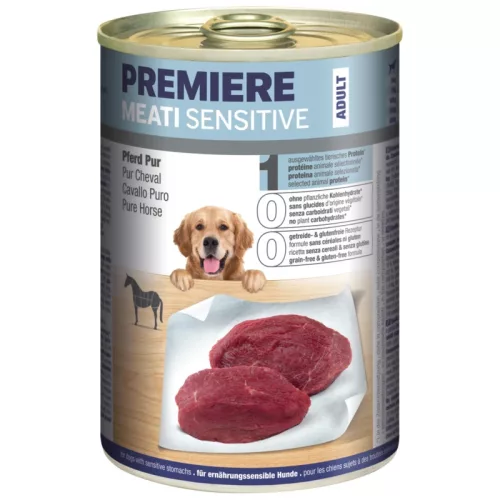 Premiere Meati Sensitive kutya konzerv adult lóhús 6x400g