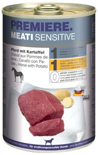 Premiere Meati Sensitive kutya konzerv adult lóhús&burgonya 6x400g
