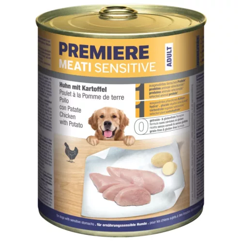 Premiere Meati Sensitive kutya konzerv adult csirke&burgonya 6x800g
