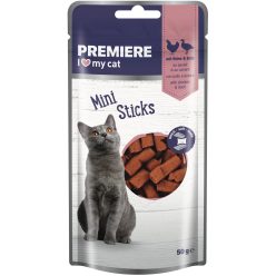 Premiere Mini Sticks macska jutalomfalat csirke&kacsa 50g