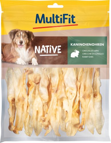 MultiFit Native kutya jutalomfalat nyúlfül 100g