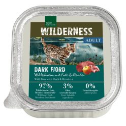   Real Nature Wilderness macska tálka adult Dark Fjord vaddisznó&kacsa&rénszarvas 16x100g