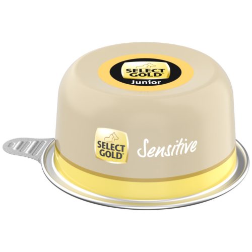 SELECT GOLD Sensitive kutya tálka junior csirke&rizs 10x125g