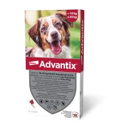 Advantix spot-on kutyáknak 10-25kg 4x2,5ml
