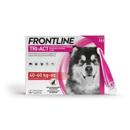 Frontline Tri-Act csepegtető oldat 40-60kg 3x6,0ml