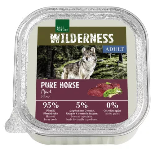 Real Nature Wilderness kutya tálka adult lóhús 16x100g
