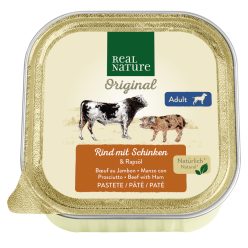 REAL NATURE Classic kutya tálka adult marha&sonka 17x100g