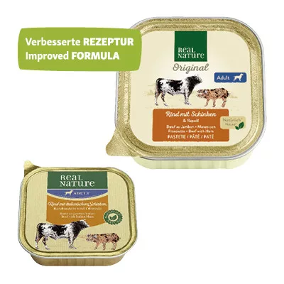 Real Nature Original kutya tálka adult marha&sonka 17x100g