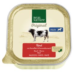REAL NATURE Classic kutya tálka adult marha 17x100g
