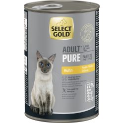 Select Gold Pure macska konzerv adult csirke 6x400g