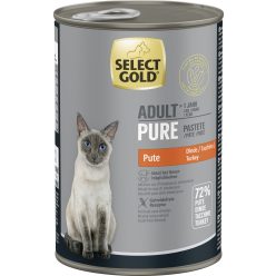 Select Gold Pure macska konzerv adult pulyka 6x400g