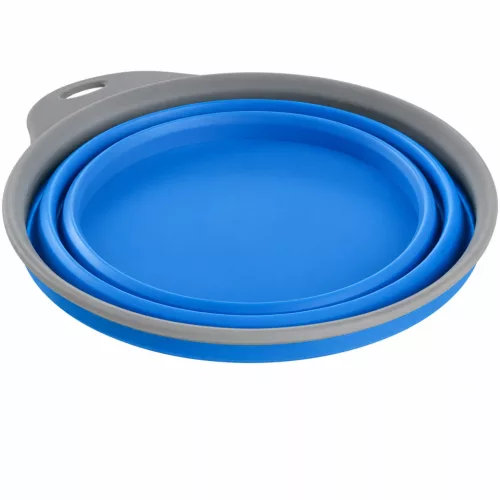 DogsCreek kutya utazótál szilikon kék 500ml