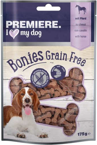 Premiere Bonies kutya jutalomfalat gabonamentes lóhús 175g