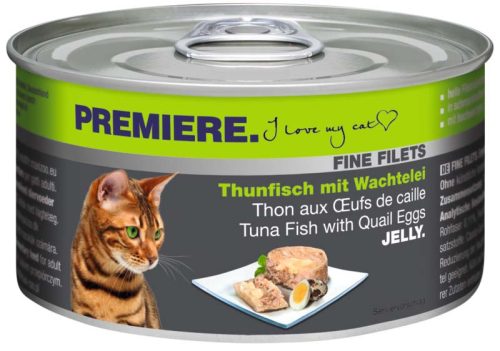 Premiere Fine Filets macska konzerv adult tonhal&fürjtojás 12x100g