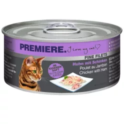   Premiere Fine Filets macska konzerv adult csirke&sonka 12x80g