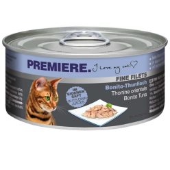   Premiere Fine Filets macska konzerv adult bonito-tonhal 12x80g