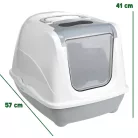 AniOne Flip macskaWC szürke M 41x44x57cm