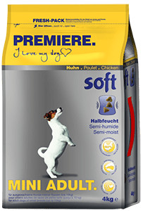 Premiere Soft száraz kutyaeledel adult mini csirke 4kg