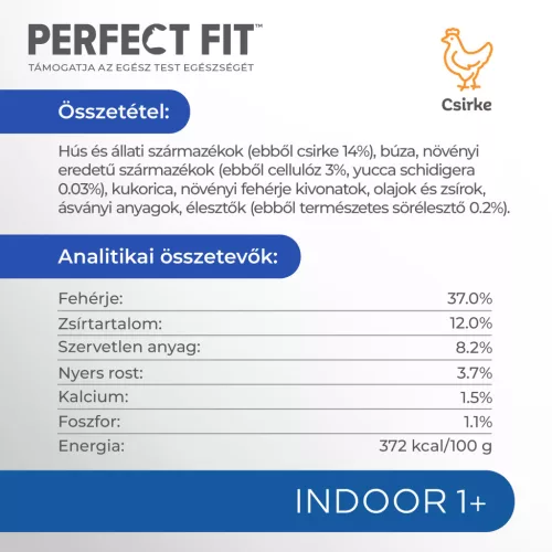 Perfect Fit száraz macskaeledel indoor csirke 750g