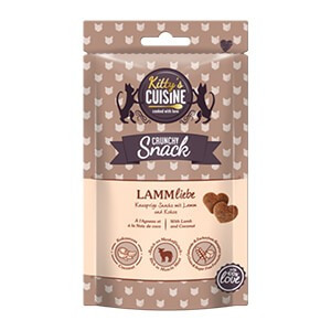 Kitty's Cuisine Crunchy Snack with Love macska jutalomfalat adult bárány 50g