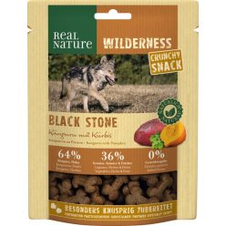   Real Nature Wilderness Black Stone kutya jutalomfalat kenguru&tök 225g