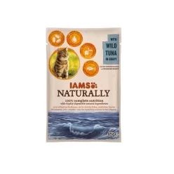 IAMS Naturally macska tasak adult tonhal szószban 24x85g